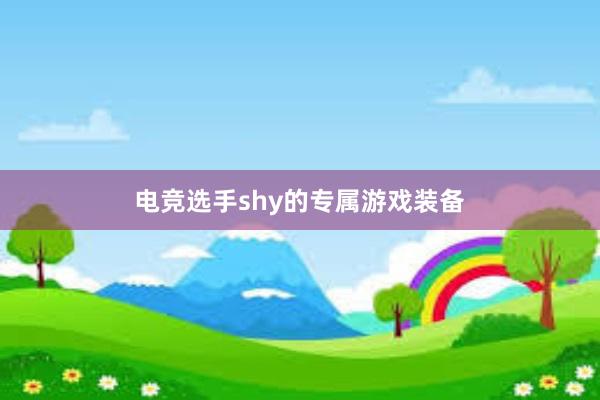 电竞选手shy的专属游戏装备