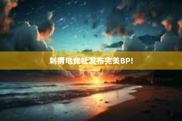 刺猬电竞社发布完美BP!